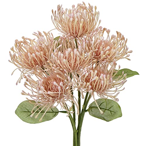 Briful 6 Stück Kunstblumen Wie Echt Künstliche Chrysantheme mit biegsamen Stiel für Hausgarten Party Büro Dekoration Blumengesteck von Briful