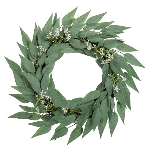 Briful Kunstkranz Grünkranz Künstlicher Eukalyptus Kunstpflanze Wie Echt Dekorative Hängende Türkranz Wandkranz Schöne Deko für Tür Wand Fenster Dekoration Briful Kunstkranz Grünkranz Künstlicher Eukalyptus Kunstpflanze Wie Echt Dekorative Hängende Türkranz Wandkranz Schöne Deko für Tür Wand Fenster Dekoration von Briful