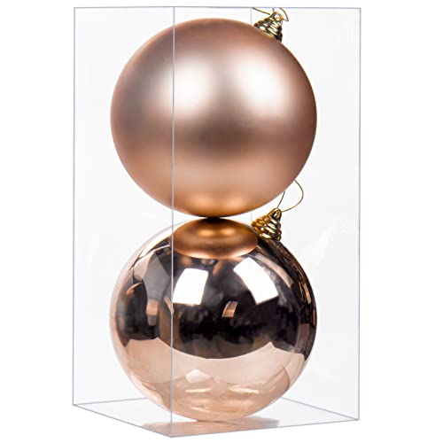 Ø 15CM Weihnachtskugeln Kunststoff 2 Stücke Große Christbaumkugeln Weihnachtsdeko Bruchfest Ornamente Weihnachtsbaumschmuck für Weihnachtsbaum Christbaumkugeln Weihnachtsdekoration Kugeln von Briful