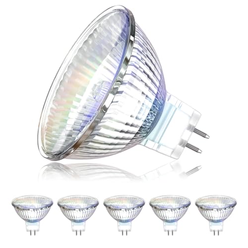 BrightArk MR16 Halogen 50W, Halogen Reflektor Leuchtmittel Warmweiß 2800K GU5.3 Dimmbar 12V Halogenlampen, 6 Stück von BrightArk