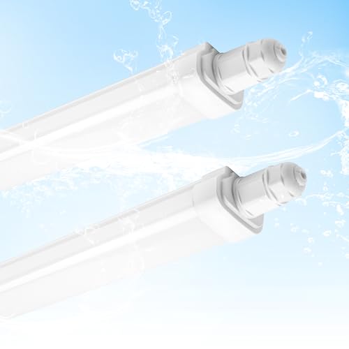 BrightFly LED Feuchtraumleuchte,2er Pack High-Performance 30W 1,2m LED-Lichtleiste Mit IP65-Schutz Und 6500K Lichtfarbe. Perfekt Für Garage, Keller, Werkstatt, Warenhaus Und Bad. BrightFly LED Feuchtraumleuchte,2er Pack High-Performance 30W 1,2m LED-Lichtleiste Mit IP65-Schutz Und 6500K Lichtfarbe. Perfekt Für Garage, Keller, Werkstatt, Warenhaus Und Bad. von BrightFly