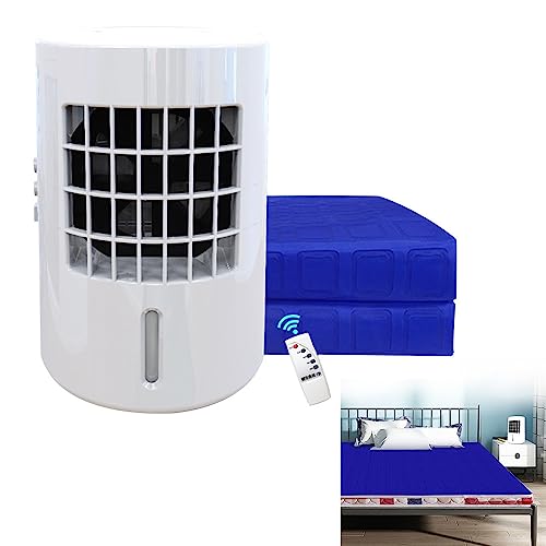 BrightFootBook Kühlende Matratzenauflage -12V 8W Sommerbettkühlung für heiße Schläfer -Wasserkühlsystem für Bett, Klimagebläse + Kühlkissen,140x160cm von BrightFootBook