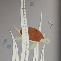 Meeresschildkröten-Wachstumskarte, Maritime Babyparty, Ozean Kinderzimmer Deko von BrightGiftUS