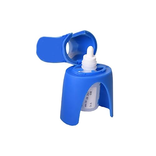 BrightGlow Augentropfenspender Augentropfen Hilfe Anleitung Hilfsmittel Flaschen Halter Werkzeug Tragbares Autodrop-Augentrop-Leitfaden Augentropfen Applikator Augentropfen-Spender Blau von BrightGlow
