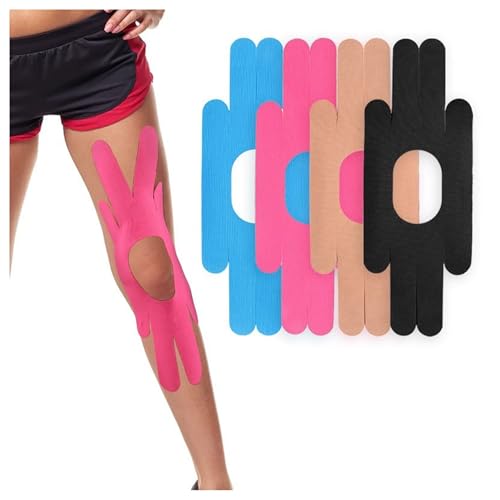 BrightGlow Kinesiologie Tape Kinesiotapes Vorgeschnitten Wasserfestes Kinesiotape Vorgeschnittener Muskelpatch-Knieschoner Tape Knie Muskelentspannung Geeignet für Sport Bunt 8 Stück BrightGlow Kinesiologie Tape Kinesiotapes Vorgeschnitten Wasserfestes Kinesiotape Vorgeschnittener Muskelpatch-Knieschoner Tape Knie Muskelentspannung Geeignet für Sport Bunt 8 Stück von BrightGlow
