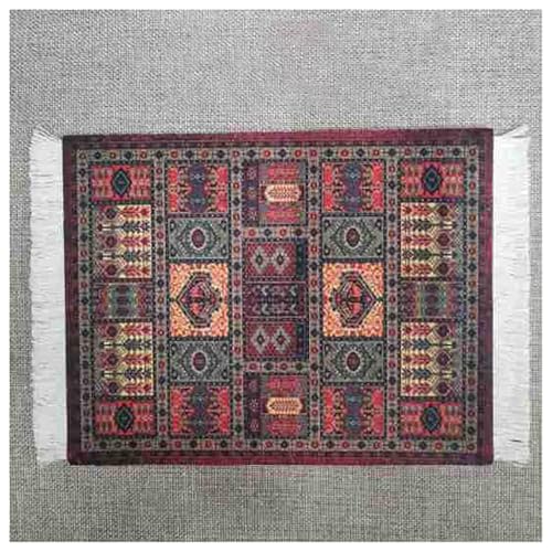 BrightGlow Teppich Mauspad 18x23cm Mini Teppich Mauspads Orientteppich Klein Rechteck Mauspad mit Quaste Boho Untersetzer Gaming Schreibtischunterlage für Desktop Pc Laptop 10#bunt BrightGlow Teppich Mauspad 18x23cm Mini Teppich Mauspads Orientteppich Klein Rechteck Mauspad mit Quaste Boho Untersetzer Gaming Schreibtischunterlage für Desktop Pc Laptop 10#bunt von BrightGlow