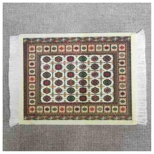 BrightGlow Teppich Mauspad 18x23cm Mini Teppich Mauspads Orientteppich Klein Rechteck Mauspad mit Quaste Boho Untersetzer Gaming Schreibtischunterlage für Desktop Pc Laptop 17#bunt von BrightGlow
