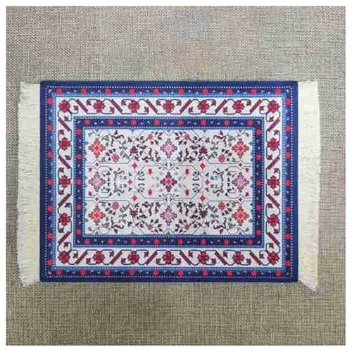 BrightGlow Teppich Mauspad 18x23cm Mini Teppich Mauspads Orientteppich Klein Rechteck Mauspad mit Quaste Boho Untersetzer Gaming Schreibtischunterlage für Desktop Pc Laptop 18#bunt von BrightGlow