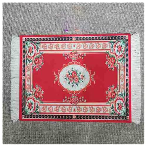 BrightGlow Teppich Mauspad 18x23cm Mini Teppich Mauspads Orientteppich Klein Rechteck Mauspad mit Quaste Boho Untersetzer Gaming Schreibtischunterlage für Desktop Pc Laptop 19#bunt von BrightGlow