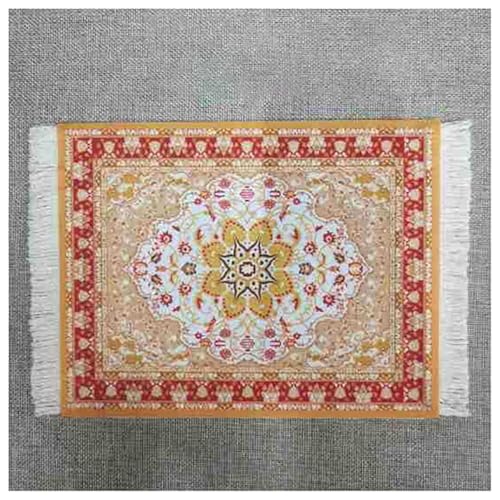 BrightGlow Teppich Mauspad 18x23cm Mini Teppich Mauspads Orientteppich Klein Rechteck Mauspad mit Quaste Boho Untersetzer Gaming Schreibtischunterlage für Desktop Pc Laptop 21#bunt BrightGlow Teppich Mauspad 18x23cm Mini Teppich Mauspads Orientteppich Klein Rechteck Mauspad mit Quaste Boho Untersetzer Gaming Schreibtischunterlage für Desktop Pc Laptop 21#bunt von BrightGlow