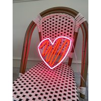 Valentines Heart Neon Schild Flex Your Custom Raumdekoration Led-Licht Personalisiertes Herz-Förmiges Neon-Led-Schild Beste Hochzeit Liebe von BrightNeonLightsbyLV