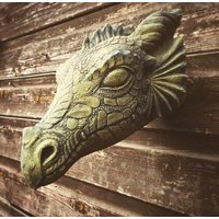 Wyvern-Drachenkopf Dekorative Steinwandtafel Mythisch Wyvern-Drachenkopf Dekorative Steinwandtafel Mythisch von BrighthelmStone