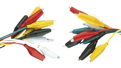 20 Stück 300 mm Krokodilklemmen für elektrische Verbindungen und Schaltungstests, ideal für Labor und Heimwerker. von Brightium