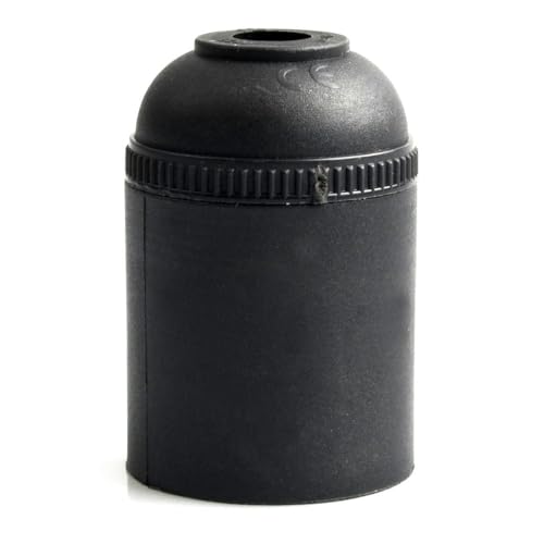 4A.E-27 schlichte schwarze Lampenfassung, ideal für jeden Raum. Das elegante und moderne Design passt zu Ihrem Stil und bringt Beleuchtung und einen modernen Touch in Ihr Zuhause. von Brightium