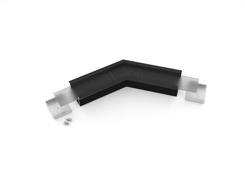 Anschluss - 30 mm Stecker, 135 Grad Winkel, schwarz eloxierte Oberfläche, inklusive Kunststoffbeutel zur Aufbewahrung. von Brightium