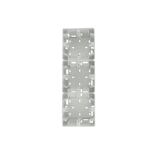 Aufputzsteckdose S-EMPOT in Weiß mit modernem und funktionalem Design - Ideal zum Einbau von 3 elektrischen Elementen - perfekt für jeden Raum - die perfekte Wahl für Ihr Zuhause. von Brightium