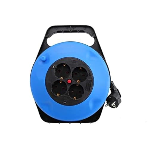 Aufrollbare Verlängerung von 10 m, Querschnitt 3 x 1,5 mm, ideal für jedes Elektroprojekt. Erleichtert die Handhabung und Lagerung von Brightium