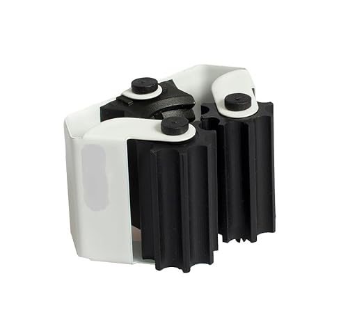 Besen aufhängen – Befestigungssystem mit Klebstoff oder Schraube, ideal für die Organisation von Besen und Utensilien, aus robustem Kunststoff. von Brightium