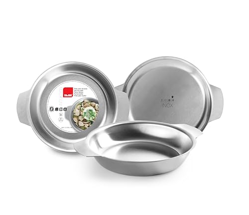 Brightium B1515956 Edelstahl-Teller, 24 cm, Steigend zum Definieren der Datenquelle von Brightium