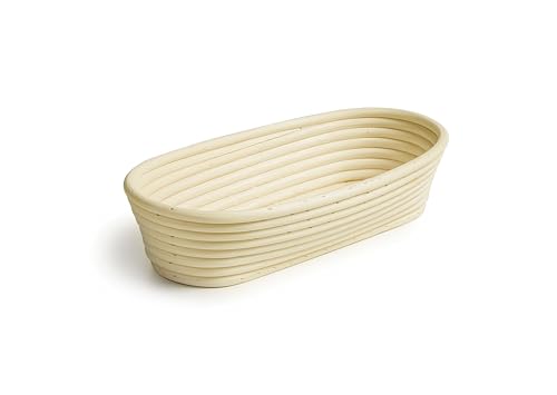 Brightium Backform - ovale Form 27 x 13 cm, ideal zum Formen von Brot, hergestellt aus robustem und langlebigem Material, leicht zu reinigen und zu verwenden. von Brightium