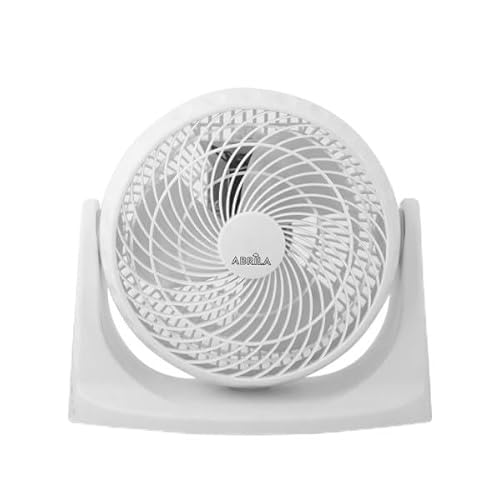 Brightium Balboa Tischventilator, Weiß, mit 3 Geschwindigkeiten und 50 W Leistung. Kompakt und effizient, misst 26 x 28,5 x 26 cm. Ideal, um Ihren Raum kühl und angenehm zu halten. von Brightium