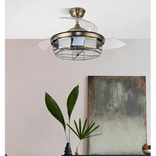 Brightium DC 5xe27 107d Ventilator, 3 ausklappbare Flügel, 6 Geschwindigkeiten, Fernbedienung und Timer, ideal für Klimatisierung und Komfort zu Hause. Brightium DC 5xe27 107d Ventilator, 3 ausklappbare Flügel, 6 Geschwindigkeiten, Fernbedienung und Timer, ideal für Klimatisierung und Komfort zu Hause. von Brightium