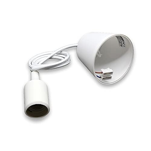 Brightium E27 Silikon-Hängelampe in Weiß. Ideal, um jedem Raum einen modernen und eleganten Touch zu verleihen. Perfekt zum Kombinieren mit verschiedenen Lampen. von Brightium