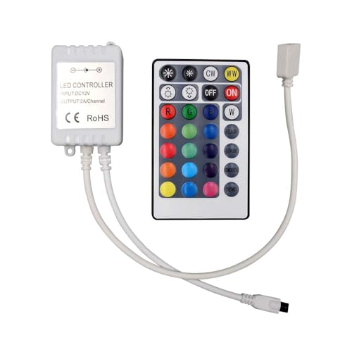 Brightium Infrarot-Controller: Steuert 3-in-1-CCT- und RGB-Lichter, inklusive 28-Tasten-Fernbedienung für einfache Bedienung und einfache Programmierung* Brightium Infrarot-Controller: Steuert 3-in-1-CCT- und RGB-Lichter, inklusive 28-Tasten-Fernbedienung für einfache Bedienung und einfache Programmierung* von Brightium