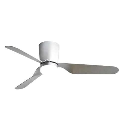 Brightium Kochi DC Ventilator 18 W mit 3 Flügeln in elegantem Silber, 5 Geschwindigkeitsstufen und dimmbarem LED-Licht in 3000 K, 4000 K und 6000 K, inklusive Fernbedienung und Timer, ideal für Räume von Brightium