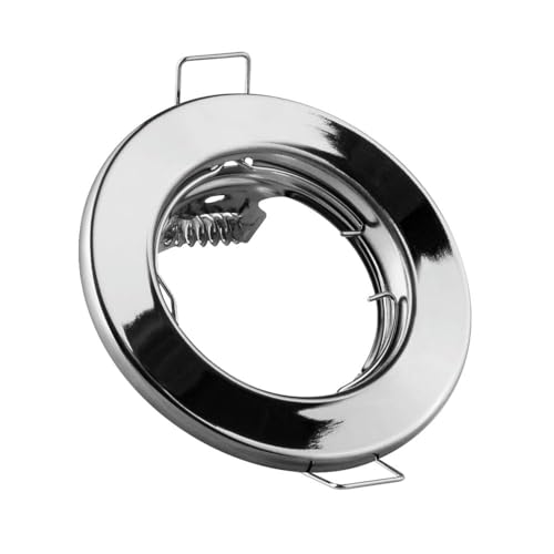 Brightium Rundes, festes Ring-Set mit Chrom-Finish, ideal, um jedem Raum einen eleganten und modernen Touch zu verleihen. Robust und einfach zu installieren, perfekt für verschiedene dekorative von Brightium