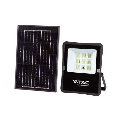 Brightium Solarstrahler - 50 W LED-Strahler, weißes Licht 6400 K, wetterfest, ideal für den Außenbereich, leistungsstark und effizient. * von Brightium