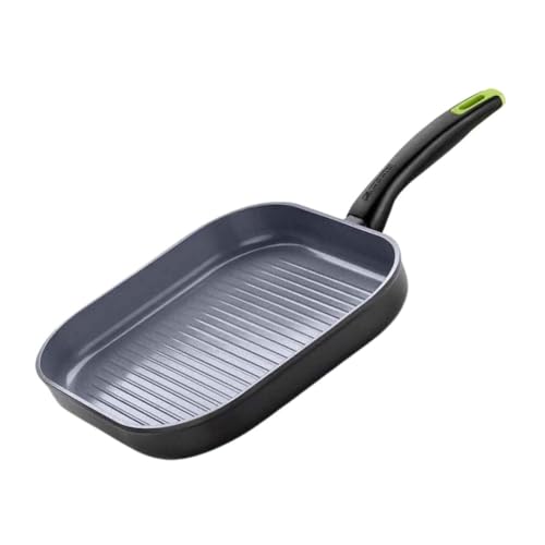 Brightium Umweltfreundlicher Grill mit 28 cm, nachhaltiges Design, Antihaftbeschichtung, ideal für gesundes Kochen von Fleisch und Gemüse. von Brightium