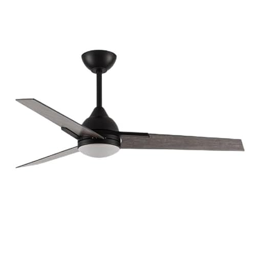 Brightium Ventilator DC 22 W, 3 graue Flügel, 6 Geschwindigkeiten, 3 Farben, 2180 lm, 132D, mit Fernbedienung, Speicher und Timer zur Raumerfrischung. von Brightium