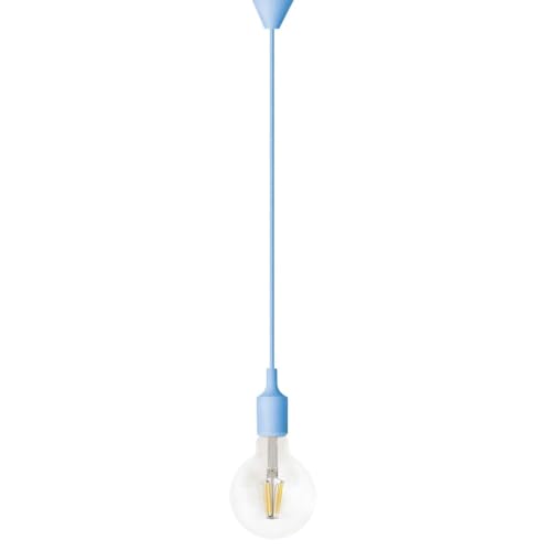 E27 Silikon-Hänge-Set, blau: Verwandeln Sie Ihren Raum mit diesem eleganten Set, das Flexibilität und Stil kombiniert, perfekt, um jede Ecke Ihres Hauses mit einem originellen Touch zu beleuchten. von Brightium
