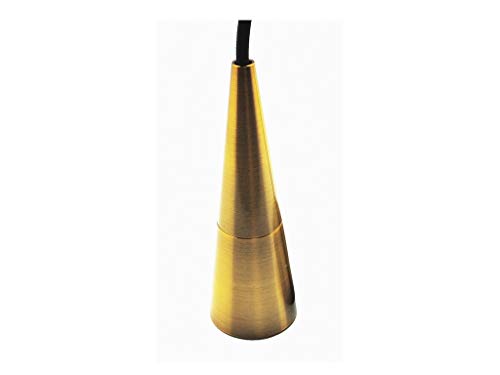 Set aus goldenen E27-Lampenfassungen, 1 m Kabel und schwarzer Blüte, ideal für dekorative Beleuchtung in Haus und Geschäft. von Brightium