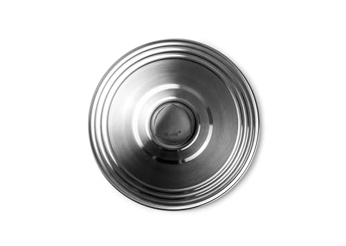 Edelstahldeckel – Deckel aus Edelstahl für Töpfe von 14 bis 18 cm, hitzebeständig, leicht zu reinigen und perfekte Passform. von Brightium