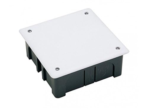 Einbaudose 100 x 100 mm mit Deckel und Schrauben, ideal für Elektro- und Telekommunikationsanlagen. von Brightium