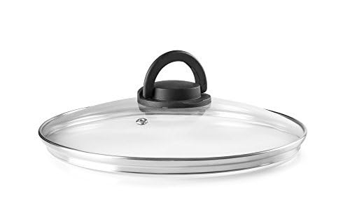 Glasdeckel - Glasdeckel mit klappbarem Knauf, Ø 18 cm, robust und elegant, ideal für Töpfe und Pfannen von Brightium