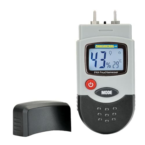 Ideales Feuchtigkeitsmessgerät für Holz und Baumaterialien. Gewährleistet Präzision und Zuverlässigkeit bei jeder Messung und gewährleistet die Qualität Ihrer Projekte. Kompakt und einfach zu von Brightium