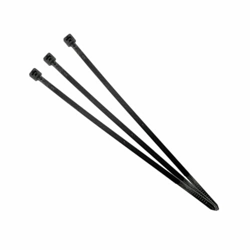 Kabelbinder Nylon schwarz 4,5x200mm (100 Stück) - Zur Befestigung und Befestigung von Kabeln in Elektro- und Telekommunikationsanlagen von Brightium