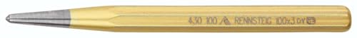 Körner 100 x 8 x 3 mm, geschmiedeter Stahl, hohe Haltbarkeit, zur Befestigung und Befestigung bei Holz- und Metallbearbeitungsarbeiten. von Brightium
