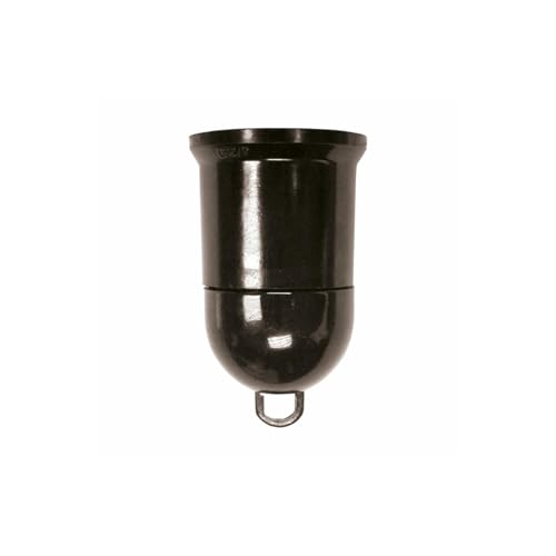 Lampenfassung E-27 in Schwarz, ideal, um jedem Raum einen modernen und eleganten Touch zu verleihen. Kompatibel mit E-27-Lampen, einfach zu installieren und langlebig. von Brightium