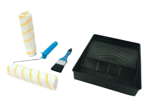 Malset – inklusive Wanne, Palette und Rolle 230 mm, aus Holz, ideal für Malerarbeiten. Malset – inklusive Wanne, Palette und Rolle 230 mm, aus Holz, ideal für Malerarbeiten. von Brightium