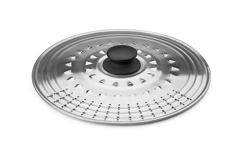 Mehrzweck-Deckel – Edelstahldeckel, Größen 26-28-30 cm, robustes Design, leicht zu reinigen, ideal für Töpfe und Pfannen. von Brightium