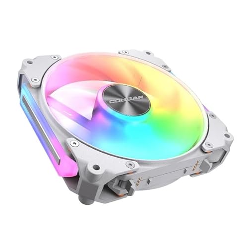 Modularer Ventilator, 120 mm, ARGB, Weiß, leise, anpassbare Beleuchtung, ideal für PC-Kühlung und Verbesserung des Luftstroms. von Brightium