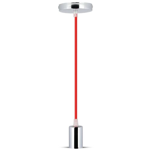 Pendelleuchte - E27 Pendelleuchte, Chrom-Finish, modernes Design, ideal für den Innenbereich, sorgt für eine warme und elegante Beleuchtung. von Brightium