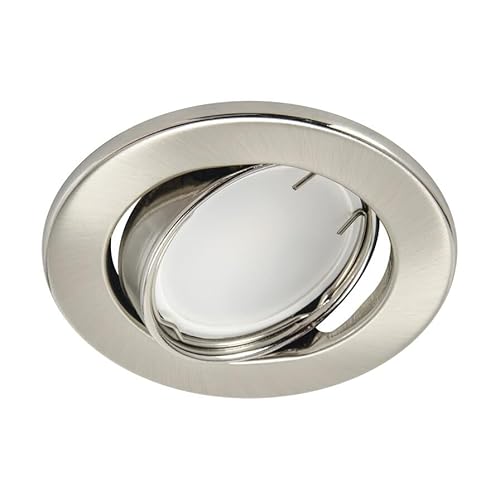 Runder Einbauring GU10 50 W IP20 Ø88 Chrom matt Bono Runder Einbauring GU10 50 W IP20 Ø88 Chrom matt Bono von Brightium