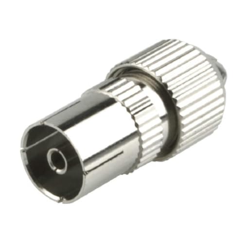 SAT-TV-Adapter mit gerader Buchse: Zuverlässige und effiziente Verbindung für Satelliten-TV-Geräte. Robustes und funktionales Design, ideal für professionelle Installationen und häufigen Gebrauch. von Brightium