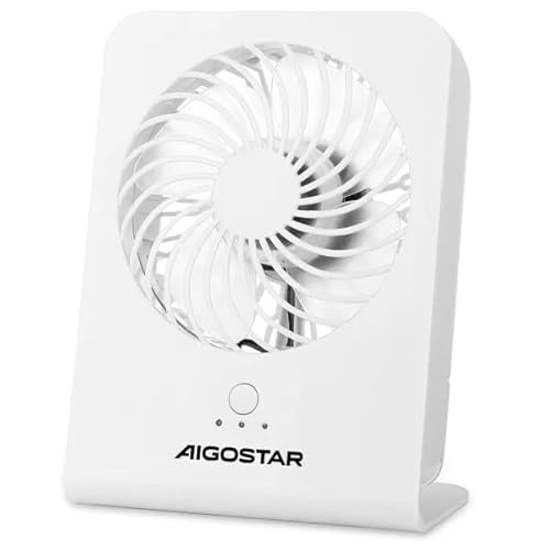 Tischventilator mit 4 Flügeln, 3 Geschwindigkeiten, ohne Akku, Weiß, ideal für den Innenbereich. Tischventilator mit 4 Flügeln, 3 Geschwindigkeiten, ohne Akku, Weiß, ideal für den Innenbereich. von Brightium
