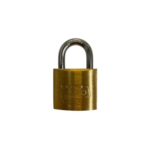 Vorhängeschloss - Normalbogenschloss 40 mm, aus korrosionsbeständigem Stahl, mit Sicherheitsschloss und Präzisionsschlüssel. Vorhängeschloss - Normalbogenschloss 40 mm, aus korrosionsbeständigem Stahl, mit Sicherheitsschloss und Präzisionsschlüssel. von Brightium